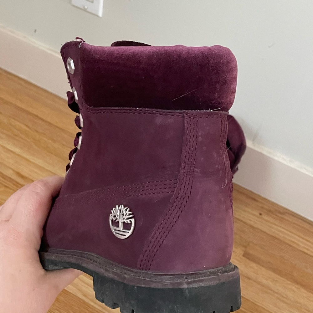 Burgundy Limited Addition Timberlands - Picture 5 of 6